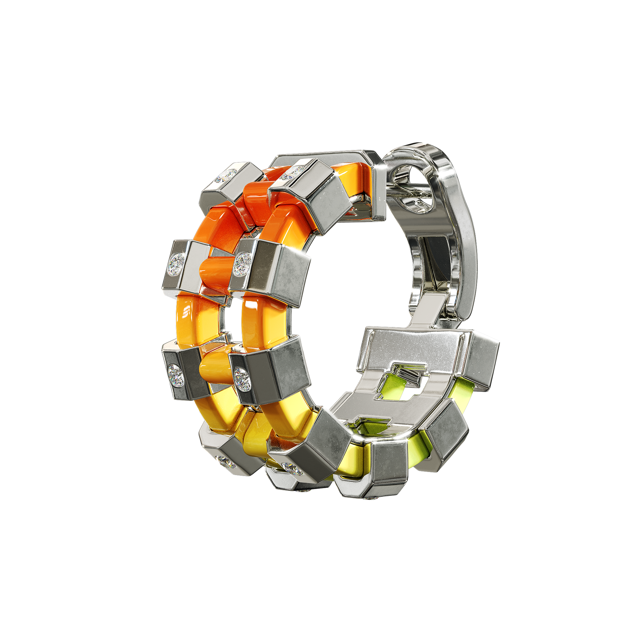 A detail of Sodium Earring in Infrared Gradient